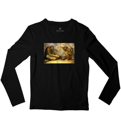 Creation of Fire Full Sleeve T-shirt-38 - S / Black