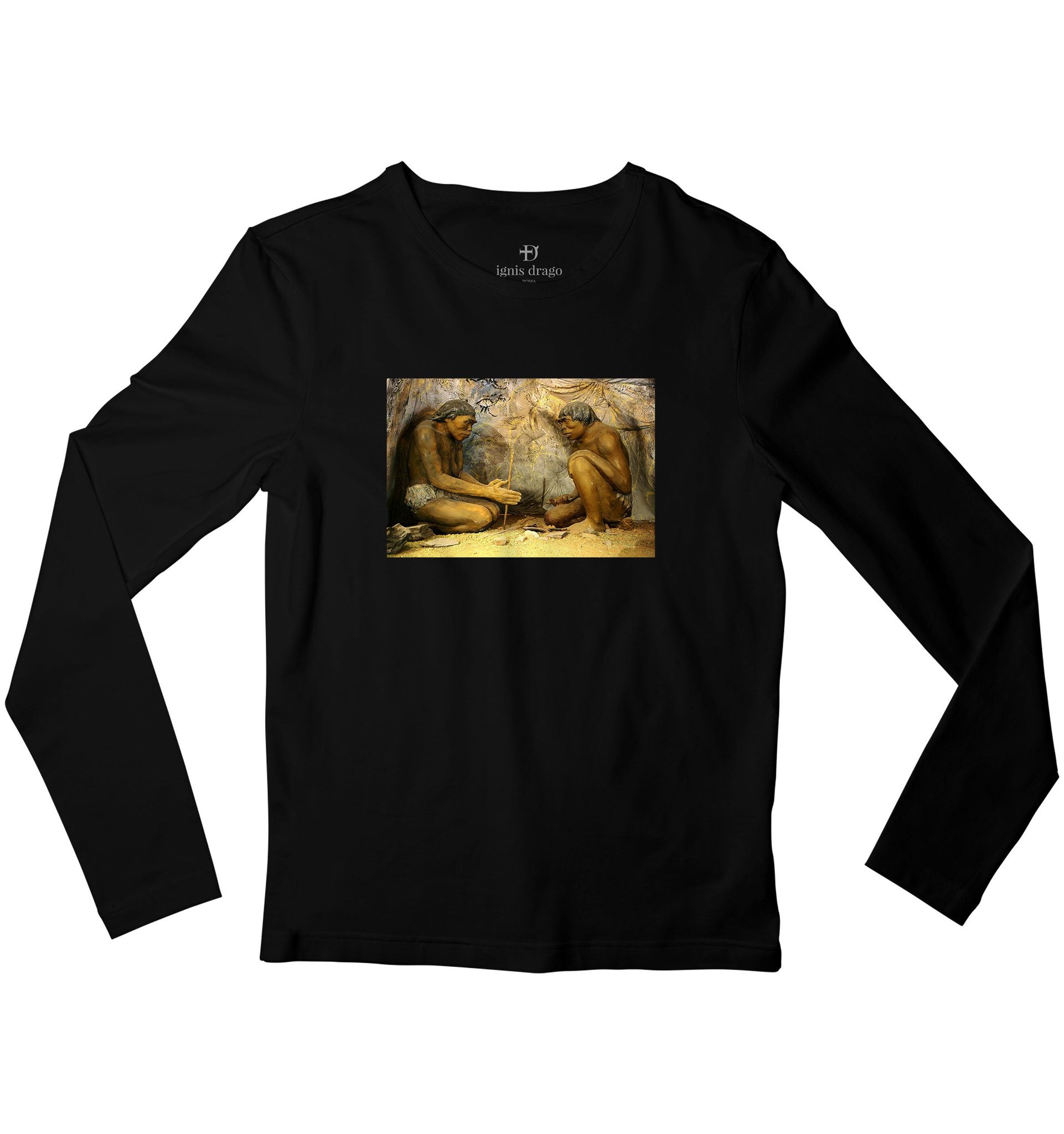 Creation of Fire Full Sleeve T-shirt-38 - S / Black