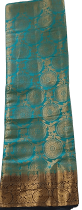 Elegant Gold Zari Board Saree