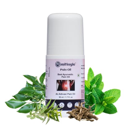 Adivasi Mitingle Mintvatin Pain Oil, 50ml | For Joints Pain Like Knee Pain, Elbow Pain, Lower Back Pain Etc | Pure Natural Ayurvedic Product | No Side Effects.