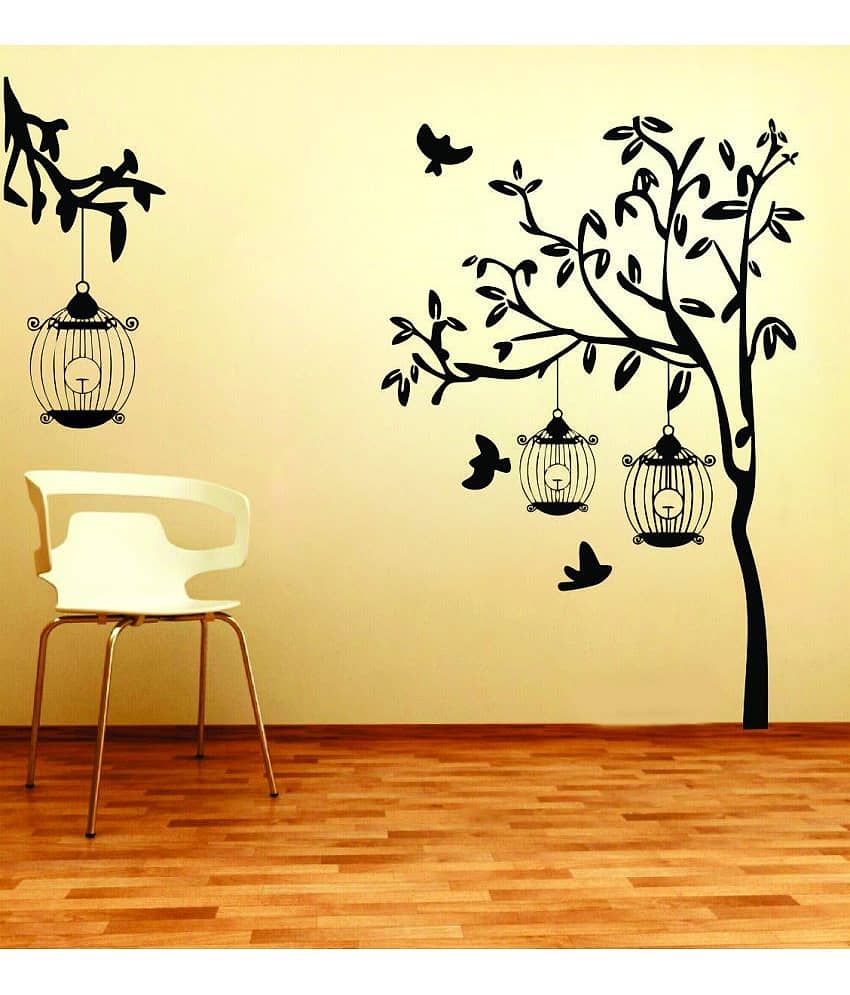 Sticker Studio Wall Sticker Nature ( 77 x 77 cms )