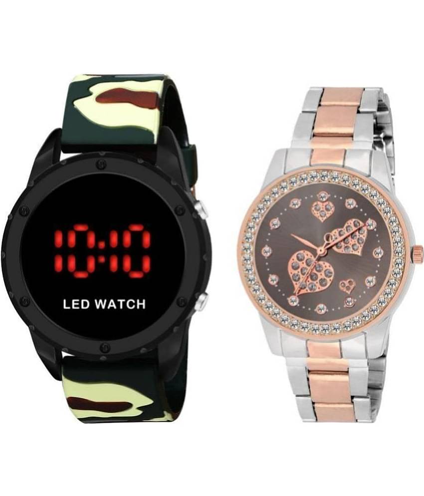 DECLASSE - Black PU Digital Couple's Watch