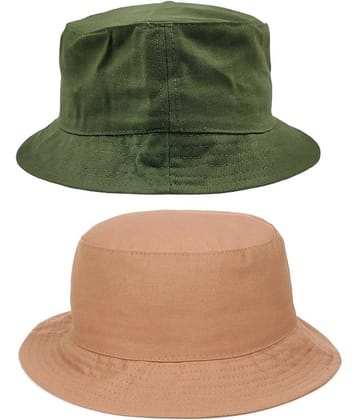 Zacharias - Multi Color Cotton Men's Hat ( Pack of 2 )