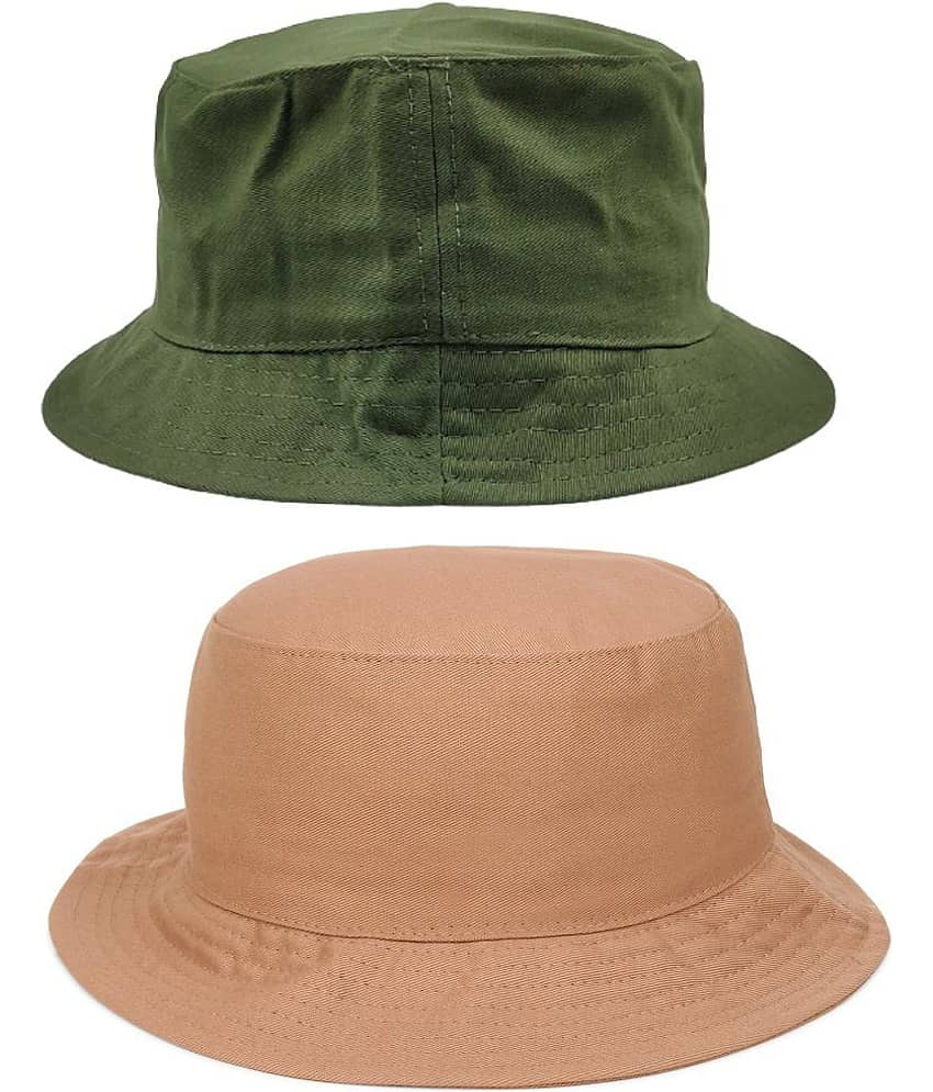 Zacharias - Multi Color Cotton Men's Hat ( Pack of 2 )