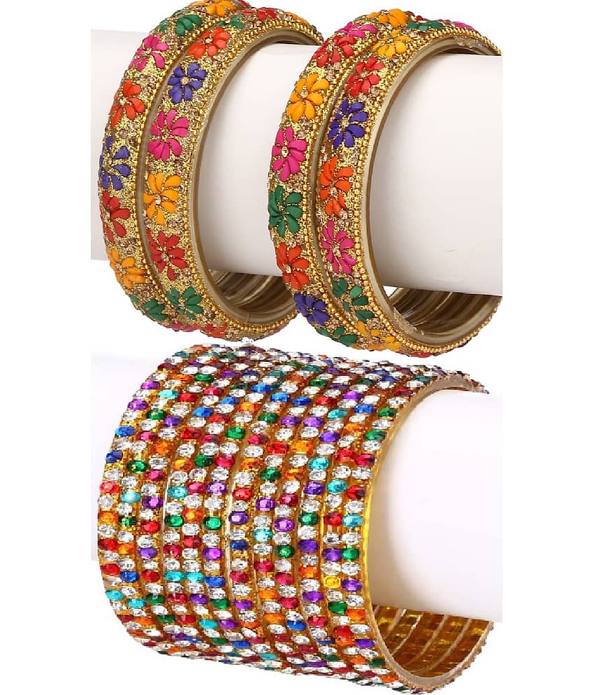 Somil Designer Wedding Fancy Glass Bangle Set For Party, Marriage, Function And Daily Use
