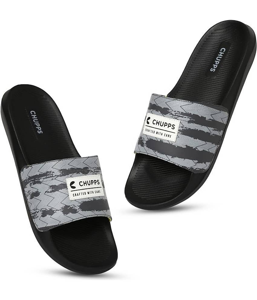 CHUPPS Black Men's Slide Flip Flop