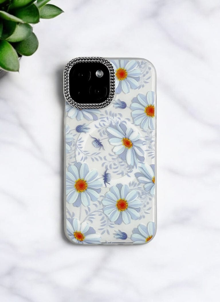 Daisy Dream Blue Floral Case for iPhone 15