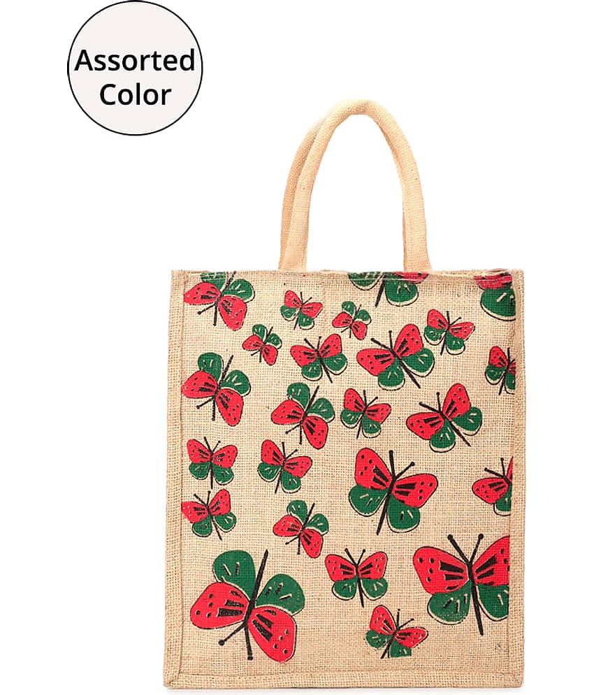 Mahek Accessories - Assorted Jute Lunch Bag Pack of 1