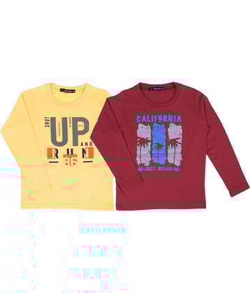 NEUVIN Pack of 2 Baby Boys Cotton T Shirts ( Multi )