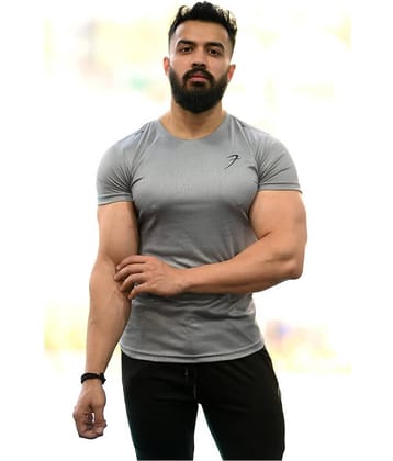Fuaark - Light Grey Polyester Regular Fit Men's Compression T-Shirt ( Pack of 1 )