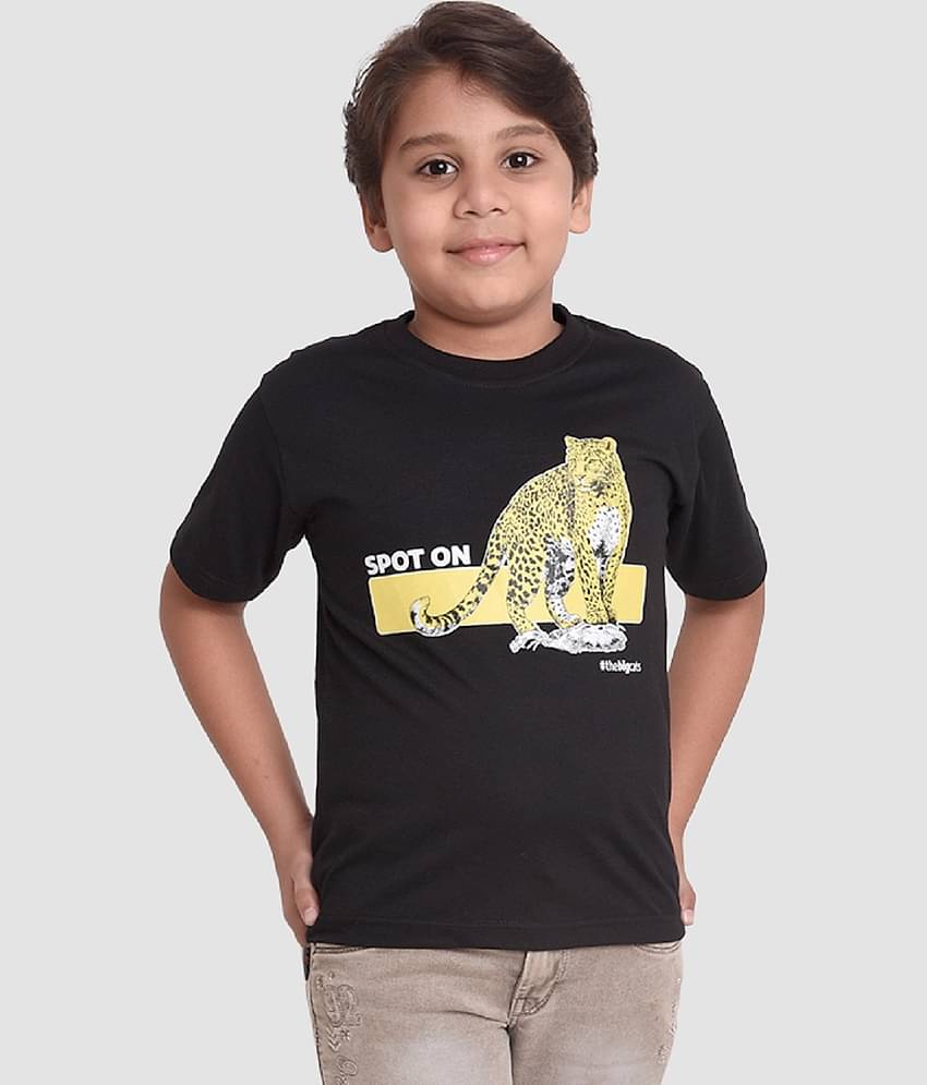 Neo Garments Pack of 3 Boys Cotton T-Shirt ( Black )