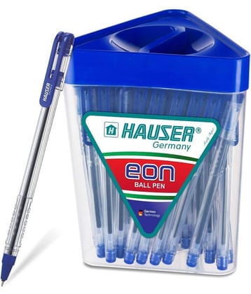 Hauser Eon Ball Pen (Pack Of 50, Blue)