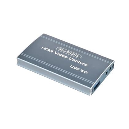 Prime HDMI 4K Video Capture Card USB 3.0 Capture Device High-Quality 4K Video Recording for Gaming, Streaming, and Content Creation (Black)