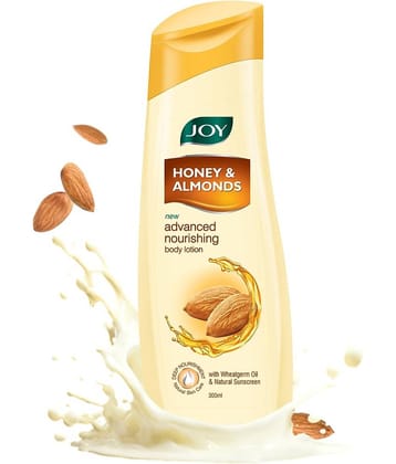 Joy Honey & Almonds Nourishing Lightweight Body Lotion With Shea Butter Light moisturisation for Summers 300ml (Pack of 1)
