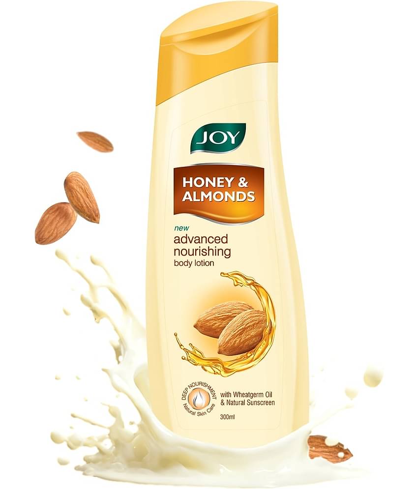 Joy Honey & Almonds Nourishing Lightweight Body Lotion With Shea Butter Light moisturisation for Summers 300ml (Pack of 1)
