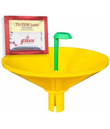 Combo Pack of 5 Water Pheromone Trap with Tu-Tom Pheromone Lure for Tomato Leaf Miner (Tuta Absoluta)