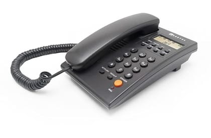 Beetel G30, TEC Certified, Caller ID Phone LCD Display, Ringer LED, DTMF/FSK Compatible, 2-Way Adjustable Speaker Phone, Music on Hold, Desk/Wall Mountable, 3 Level LCD Contrast(G30-Black)