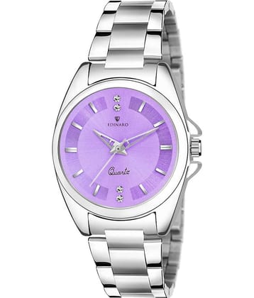 EDINARO Stainless Steel Round Womens Watch