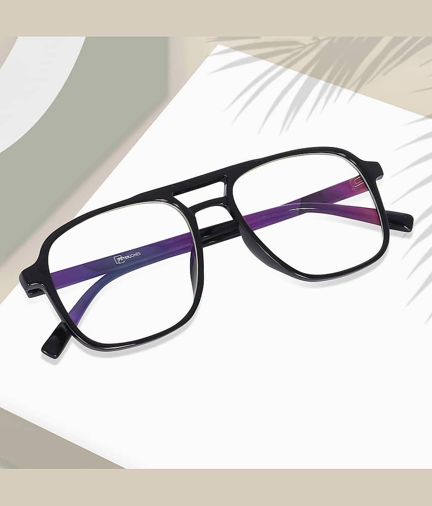 Peter Jones Black Full Rim Square Computer Glasses ( Pack of 1 )