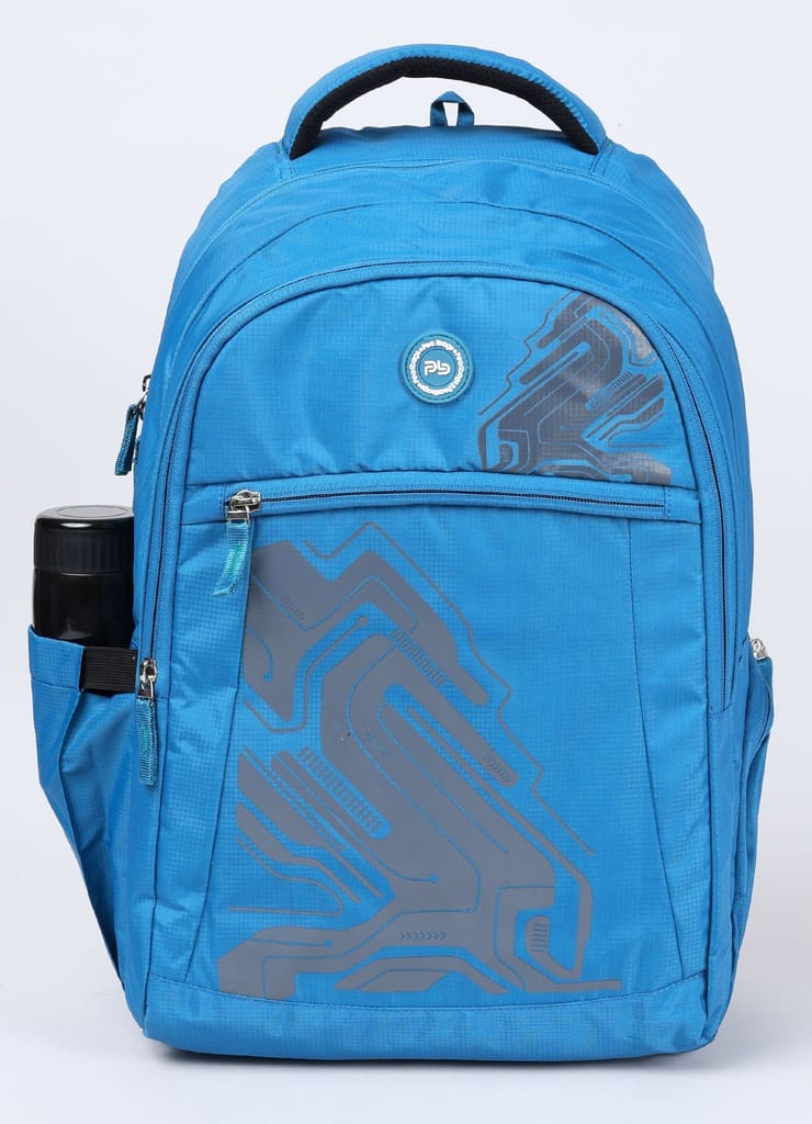 PB Pearlbags EXCEL 26L Printed Laptop Backpack With Rain Cover,USB Charging Port,2 Compartment,Premium Fabric,Water Resistant Anti Theft,School & College Bag for Boys and Girls,Office & Travel Bag for Men and Women,49X31X17 Cms