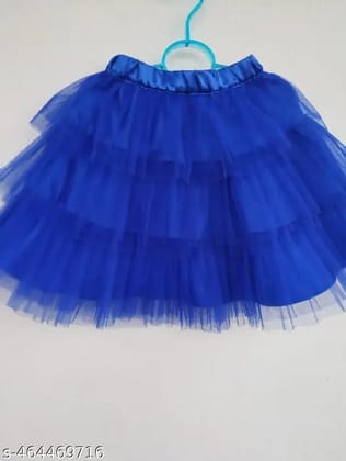 Tulle Net Ruffle Skirt - Blue with matching Hand accessory