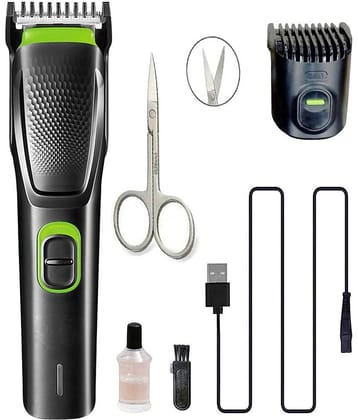 geemy Rechargeable Black Cordless Beard Trimmer With 45 minutes Runtime