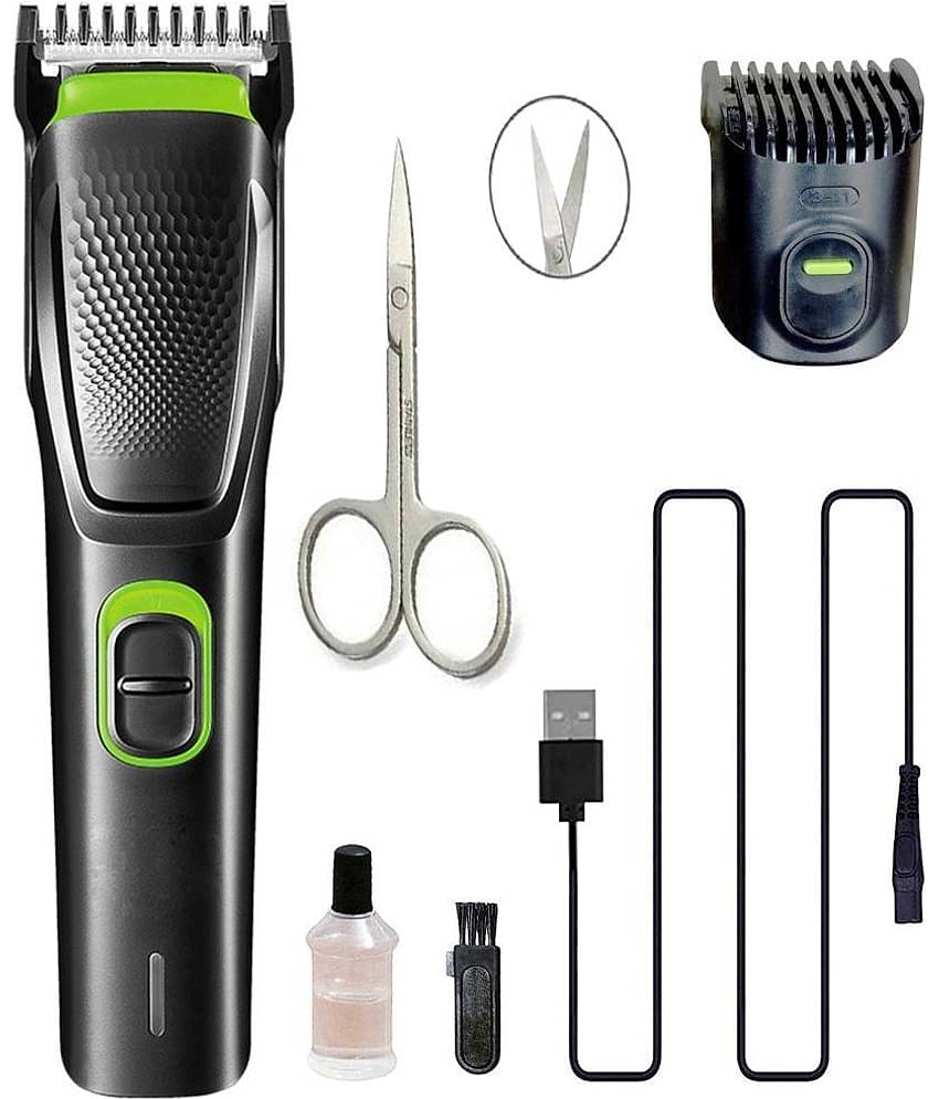 geemy Rechargeable Black Cordless Beard Trimmer With 45 minutes Runtime