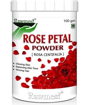 Rawmest 100% Natural Rose Petals Powder 100 Gm Pack of 1