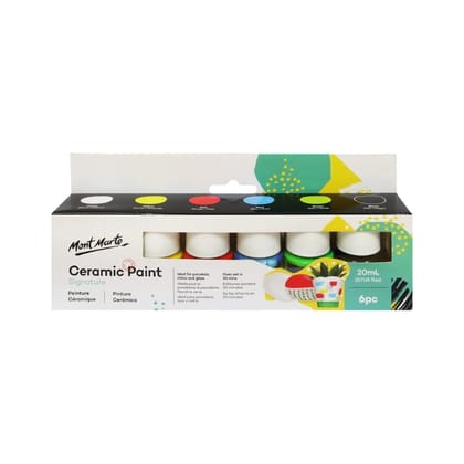 Mont Marte Ceramic Paint Signature 20ml Sets - Choose Size-Set of 6 / 20ml / PMHS0023