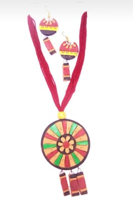 Clay Handicrafts Jewellery Set Handicrafts Jewellery