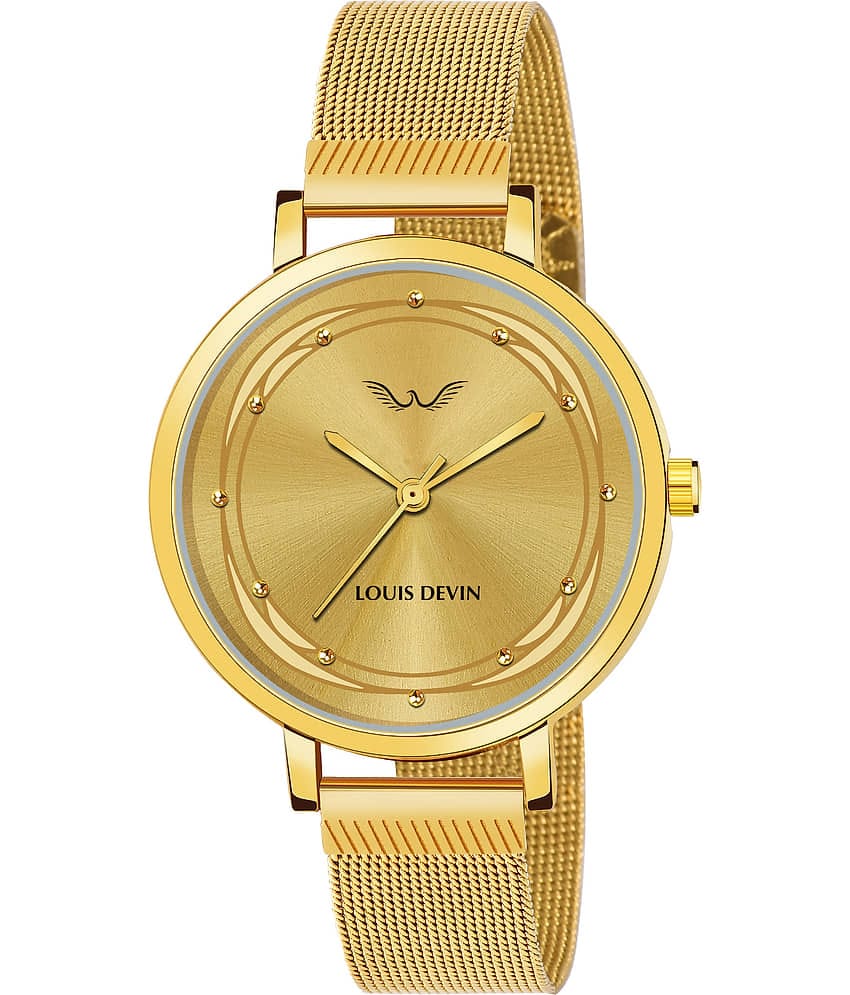 LOUIS DEVIN - Gold Metal Analog Womens Watch