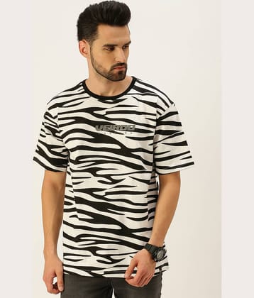 Veirdo Pack of 1 Cotton Oversized Fit Men's T-Shirt ( White )