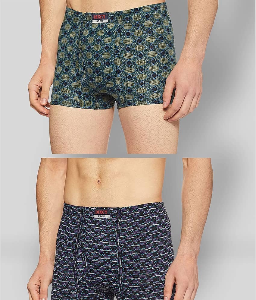 Dixcy Scott - Multicolor 100% Cotton Men's Trunks ( Pack of 2 )