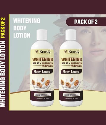 KURAIY Almond Body Lotion Brightening Almond Body Lotion Pack Of 2