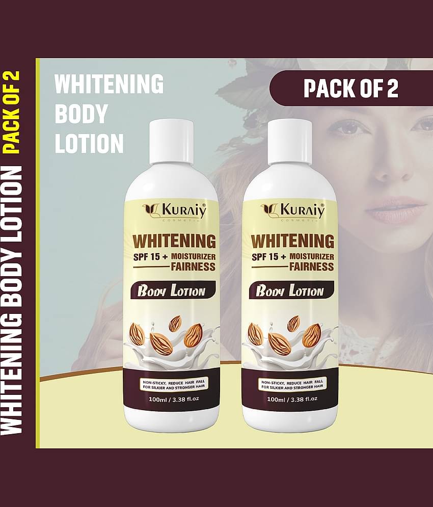 KURAIY Almond Body Lotion Brightening Almond Body Lotion Pack Of 2