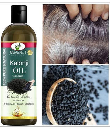 PURE JANGALI ORGANICS Cold Pressed Kalonji Oil - Black Seed Oil - For Hair 100ML