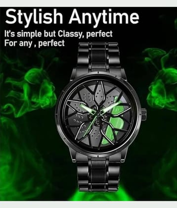 Abrexo Black Stainless Steel Analog Men's Watch