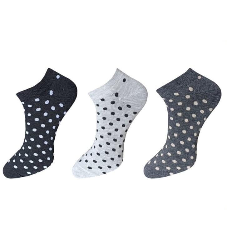 3_Pair Set Unisex Casual Cotton Printed Ankle Length Socks (Multicolor)-PID54108
