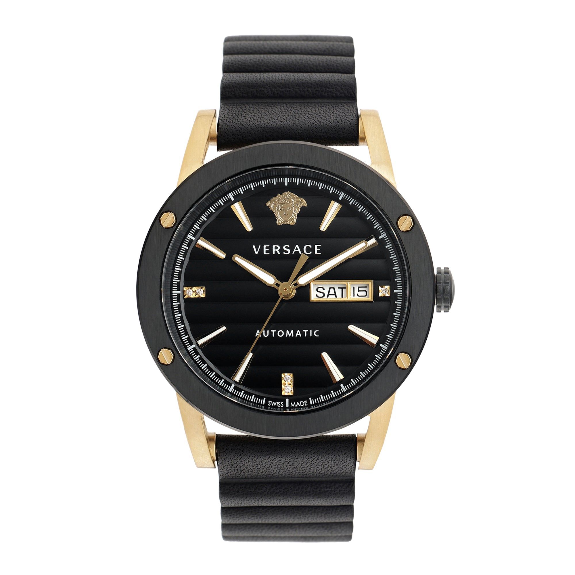Versace Black Dial Analog Men Watch - VEDX00719-Black