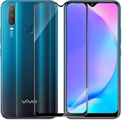 PLUGTECH Advanced Tempered Glass With Anti-Explosion 9H Hardness Edge-To-Edge Coverage Screen Guard for VIVO Y15