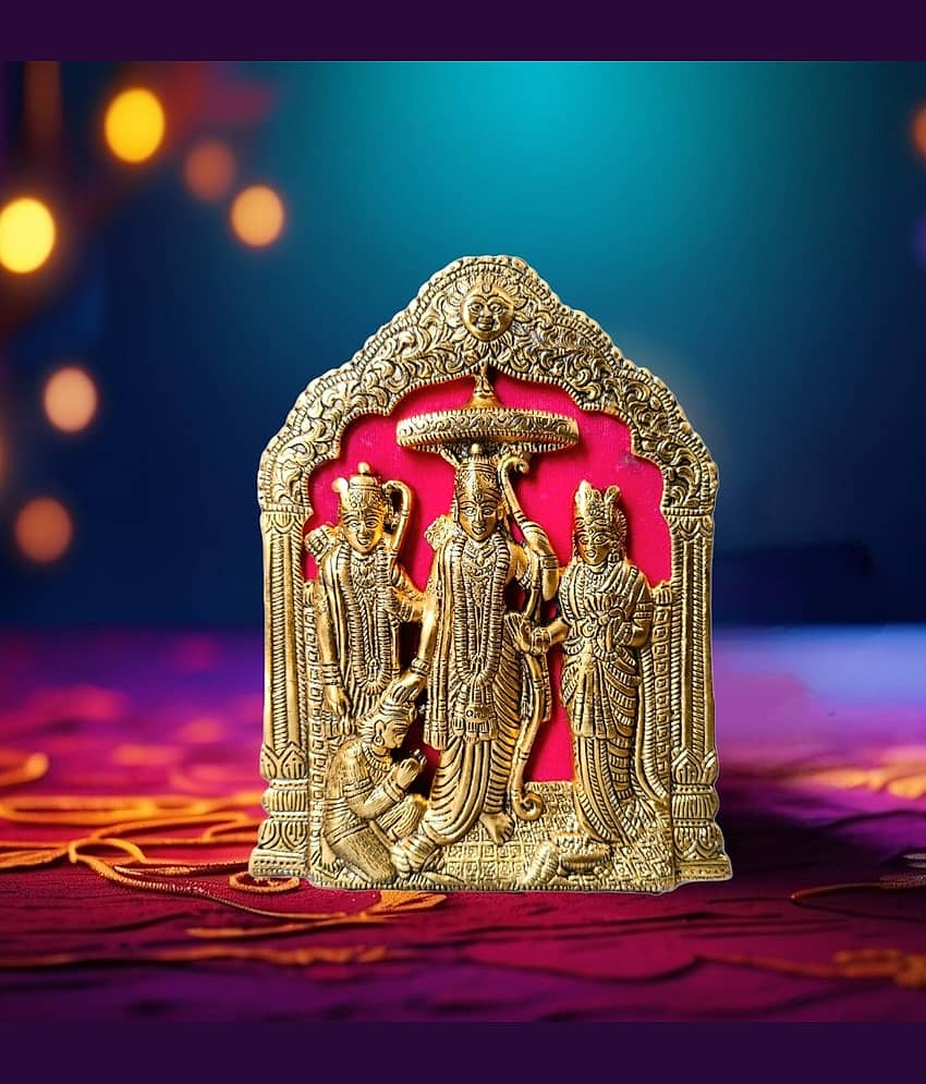 Spherulemuster Aluminium Ram Darbar Idol ( 21 cm )