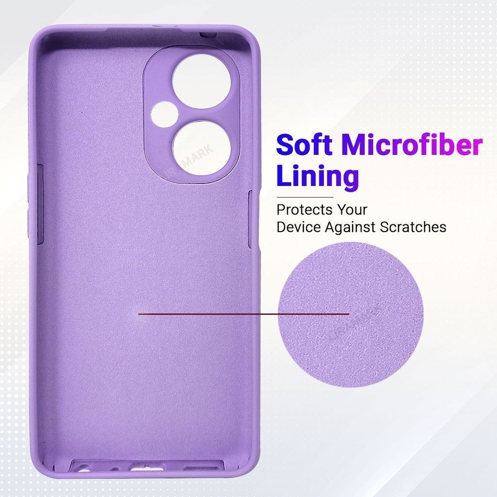 LIRAMARK Liquid Silicone Soft Back Cover Case for OnePlus Nord CE 3 Lite 5G / 1+Nord CE 3 Lite 5G