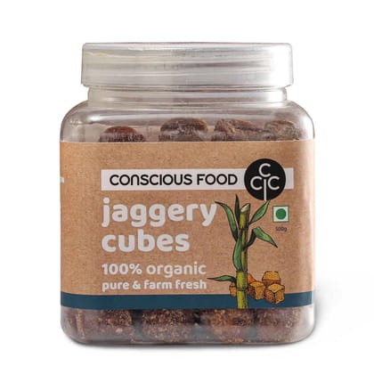 Conscious Food Jaggery Cubes Organic -500 Gms