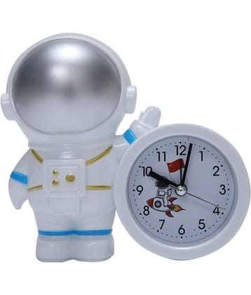 JELLIFY Analog Astronaut Shape Desk Table Alarm Clock for Kids and Students (Multicolor ) Clock
