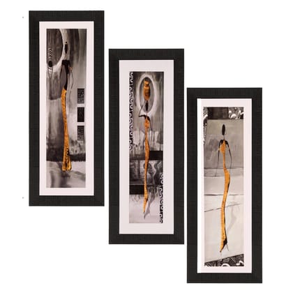 Set of 3 Satin Matt Textured Art Painting