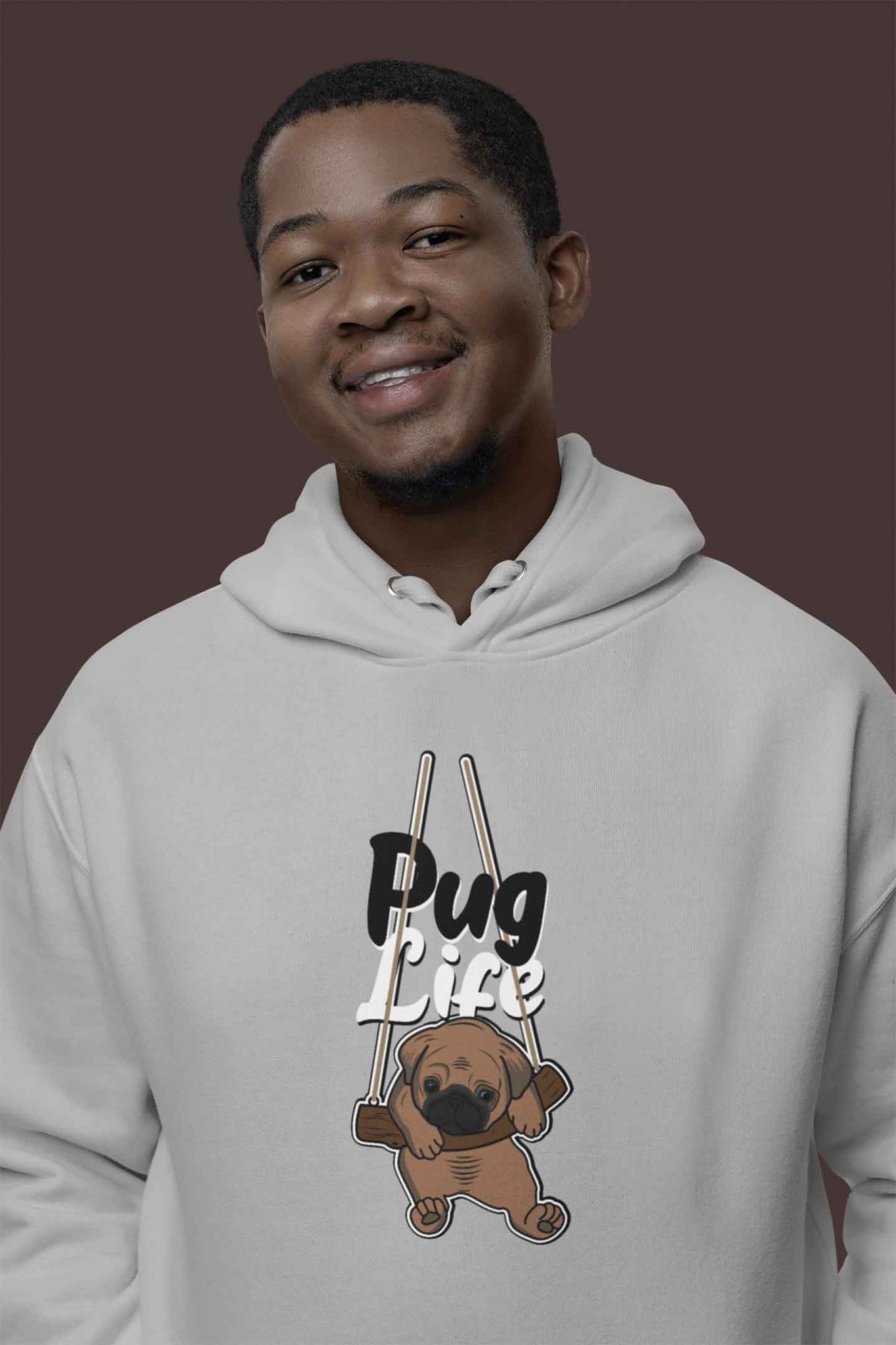 Hoodie (Men) - Pug Life (5 Colours)