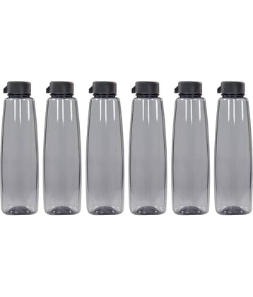 PearlPet Kohinoor-1000ML-BLUE-6PCS Blue Plastic Water Bottle 1000 mL ( Set of 6 )