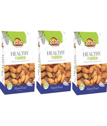 20-20 Dry Fruits Raisin with Seeds (Munakka) 750 g Pack of 3