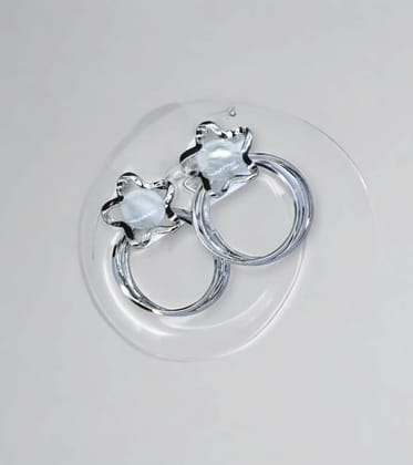 Silver Star Earrings