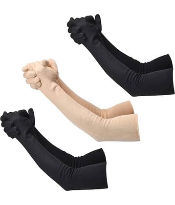 Benicia Multicolor Solid Riding Sleeves ( Set of 3 )